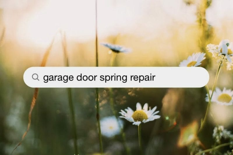 how-to-open-garage-door-with-broken-spring